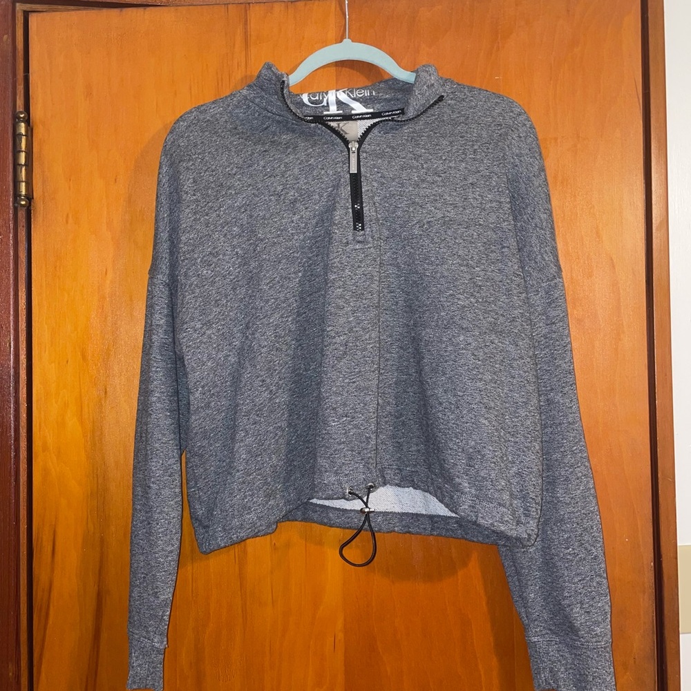Calvin Klein Charcoal Quarter-Zip Sweater